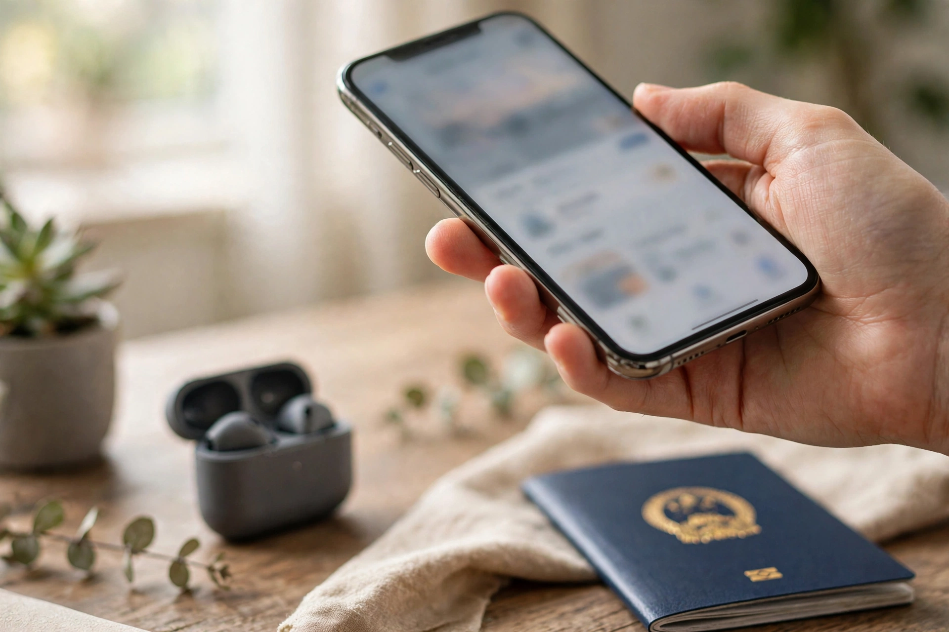 Setting up eSIM on a smartphone