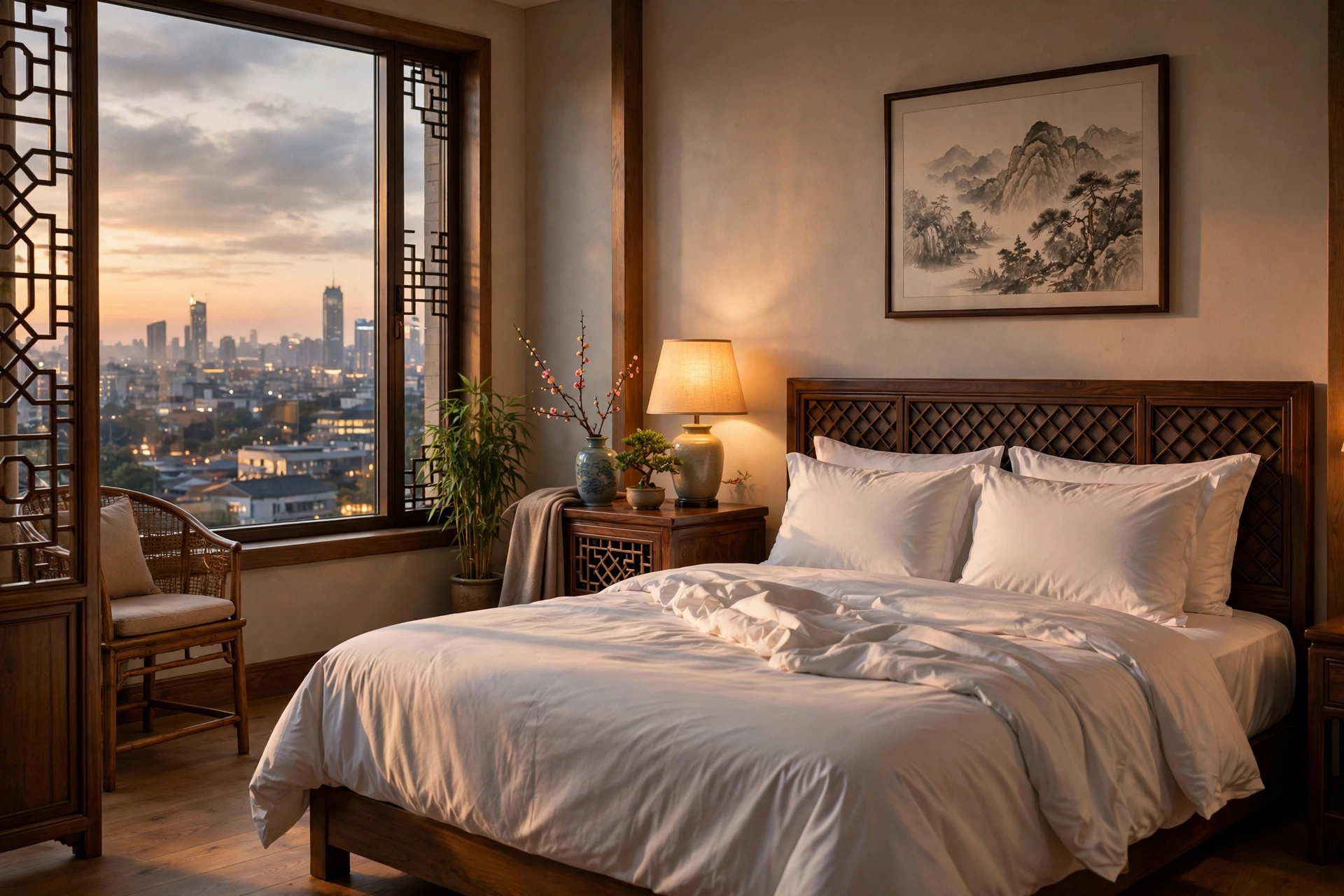 Chinese hotel room interior
