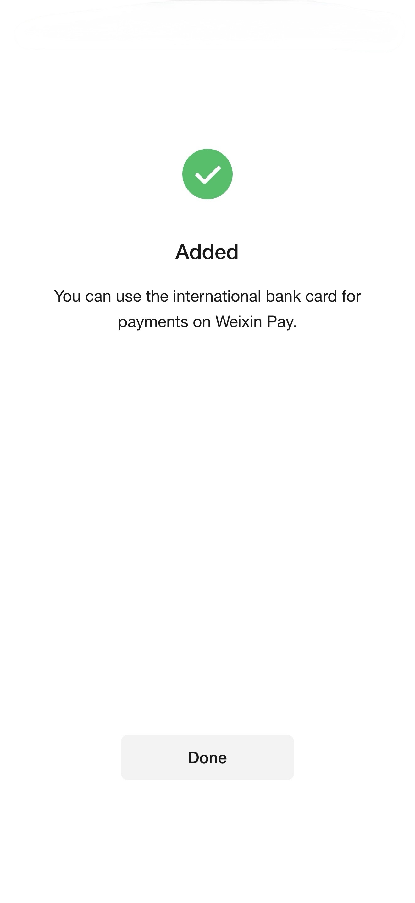 Card added successfully